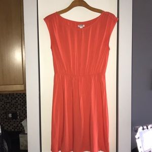 Coral Sleeveless Dress